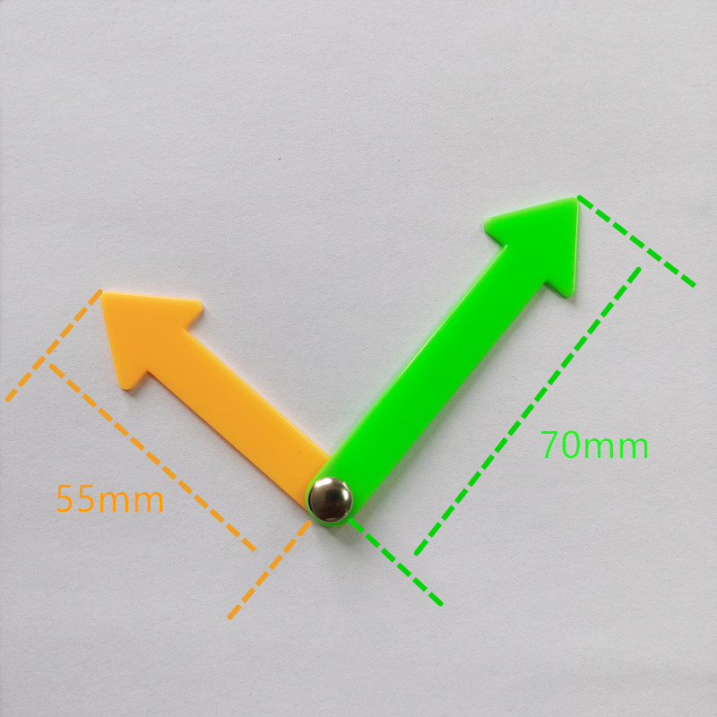 Children's Enlightenment Toy Clock Rotating Plastic Minute Hand Hour Hand Intellectual Development Plastic DIY Accessories Teaching Clock