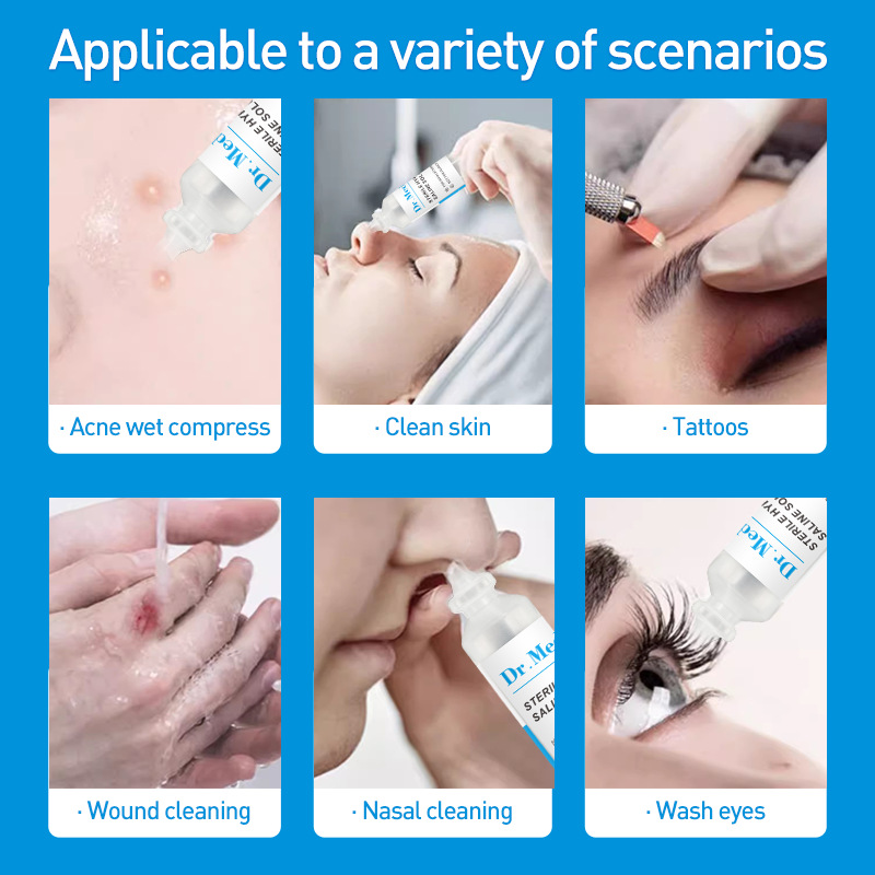 0.9 Sodium Chloride Sterile Normal Saline Atomized Solution Tattoo Apply Face and Nose Wash Small Saline solution