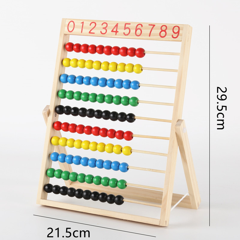 Children's Calculating Beads Calculating Rack Calculating First Grade Teaching Adiments Early Education Enlightenment School Age Counting Teaching Adiments Educational Baby Toys