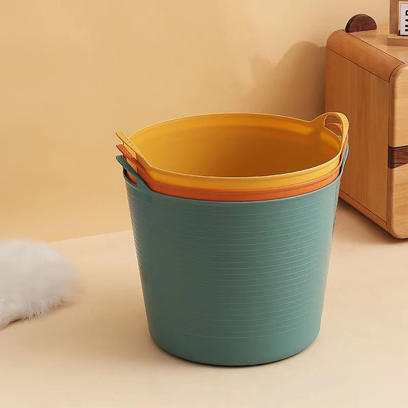 Factory direct baby bath bucket plastic children Bath bucket multifunctional storage bucket thickened plastic bath bucket