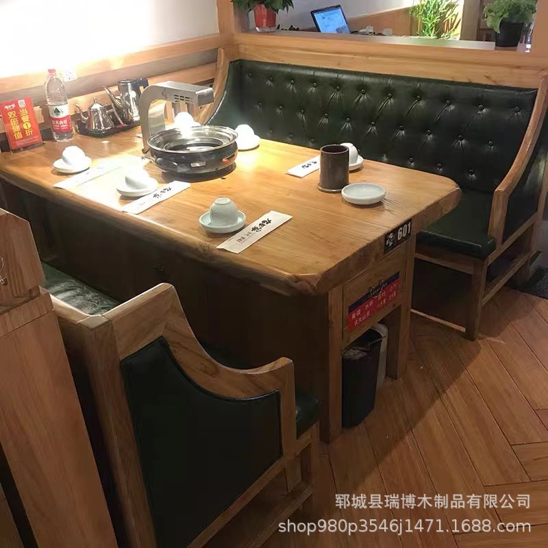 Old Elm Tea Table, Stove Table, Balcony Tea Table, Weathered Tea Table, Barbecue Table, Household Square Table, Commercial Hot Pot Table