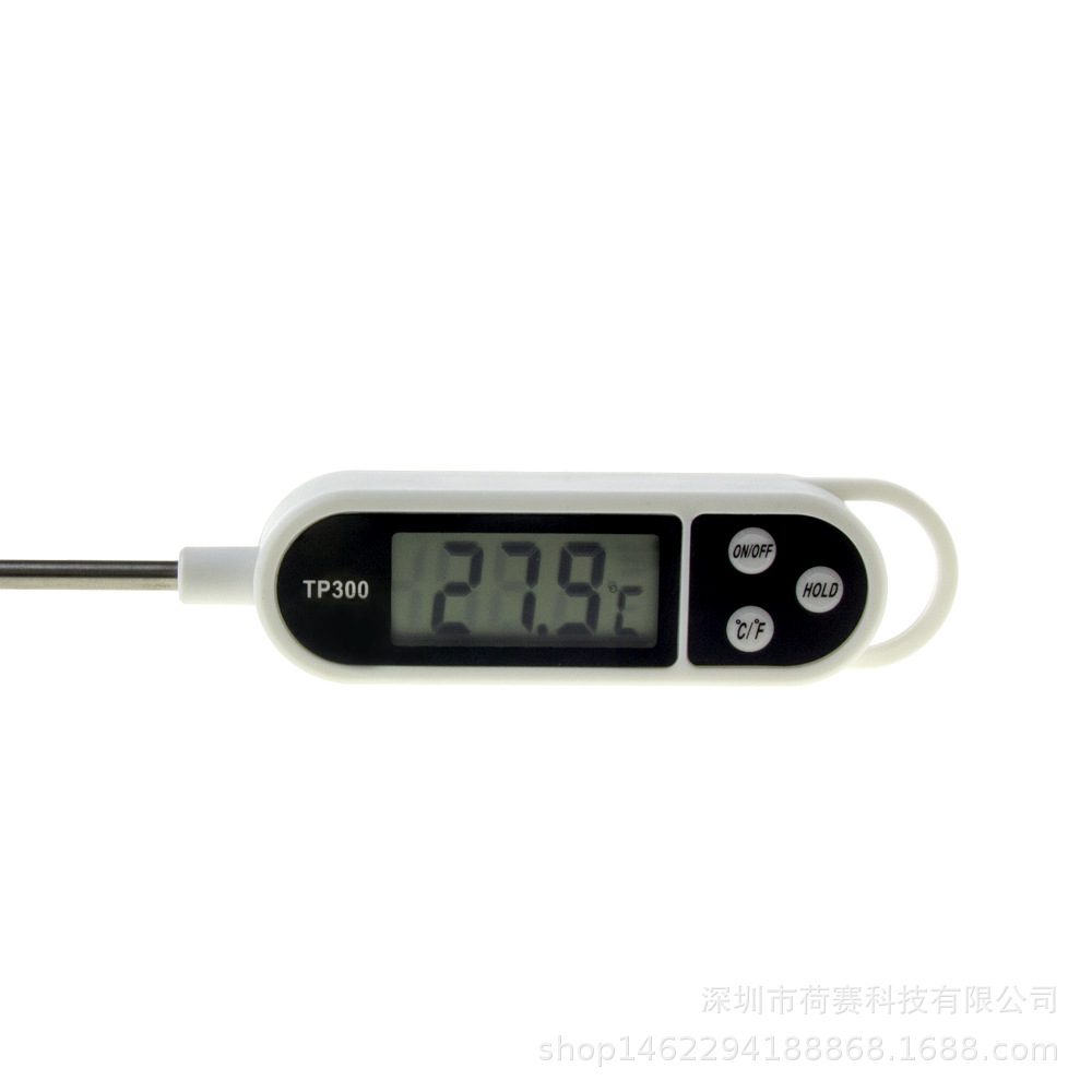 TP300 Food Thermometer Barbecue Oil Thermometer Baking Water Temperature Meter Room Temperature Baby Milk Powder Electronic Probe Type BBQ