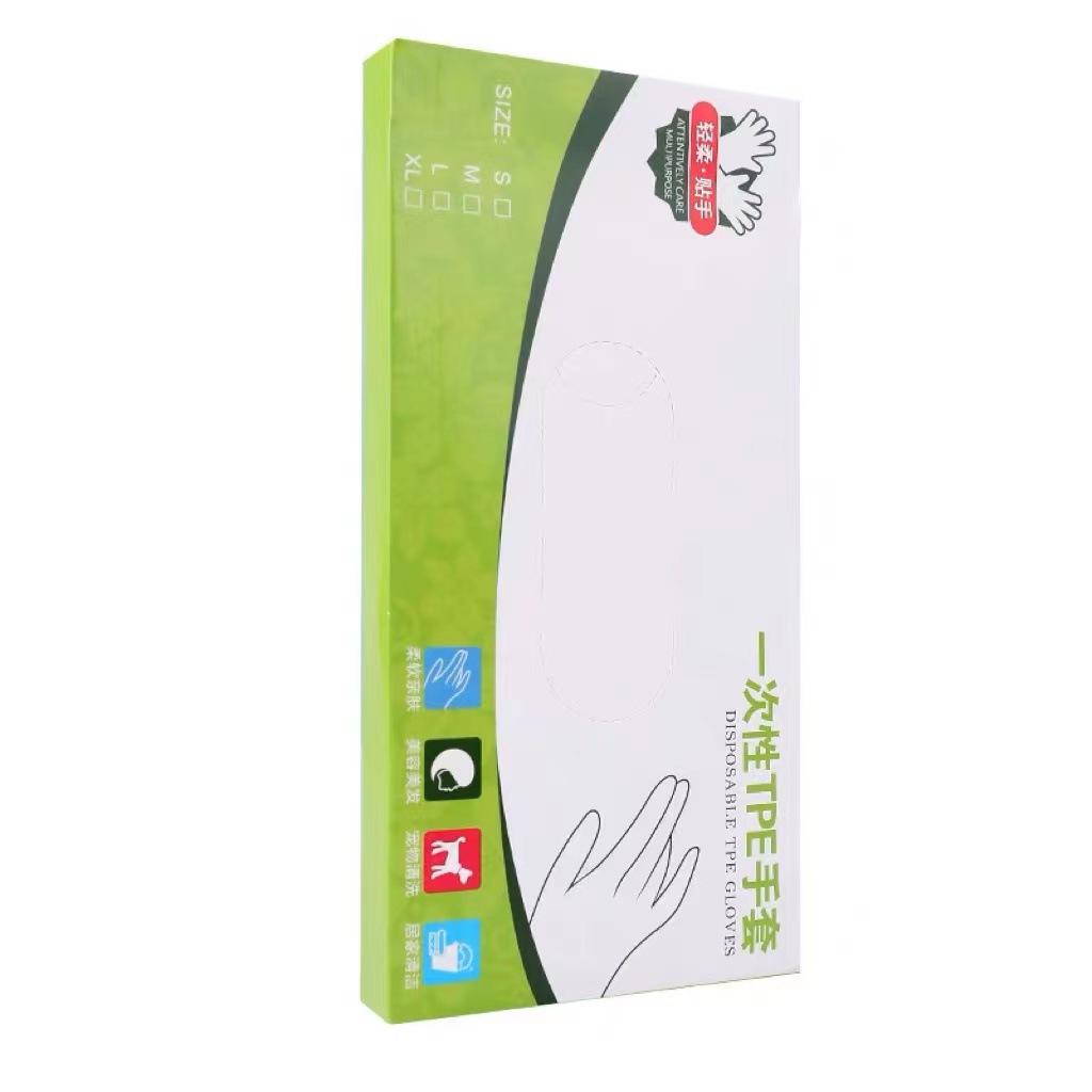 Disposable gloves tpe food grade special thickened durable kitchen dishwashing baking non-PVC plastic gloves waterproof