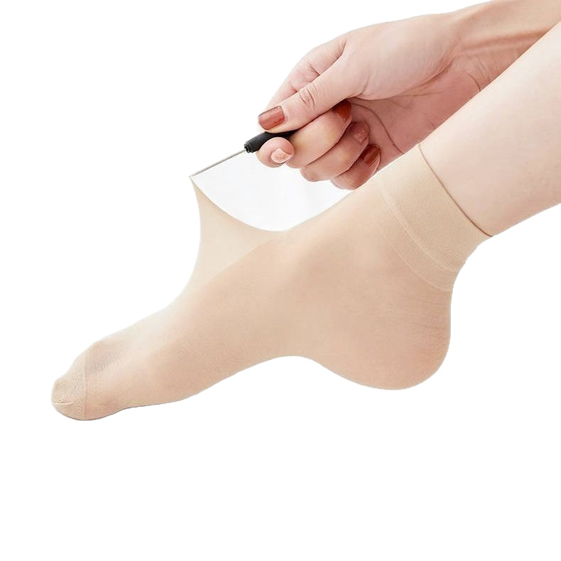 Anhui source factory stockings ladies summer stockings anti-hook silk transparent socks core-spun silk chili stockings