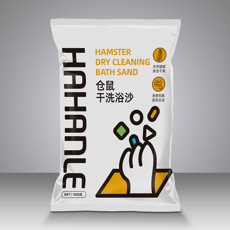 Hanhanle Hamster Bath Sand 1kg Chinchilla Golden Bear Bath Bath Sand Deodorizing Cleaning Hamster Supplies Wholesale