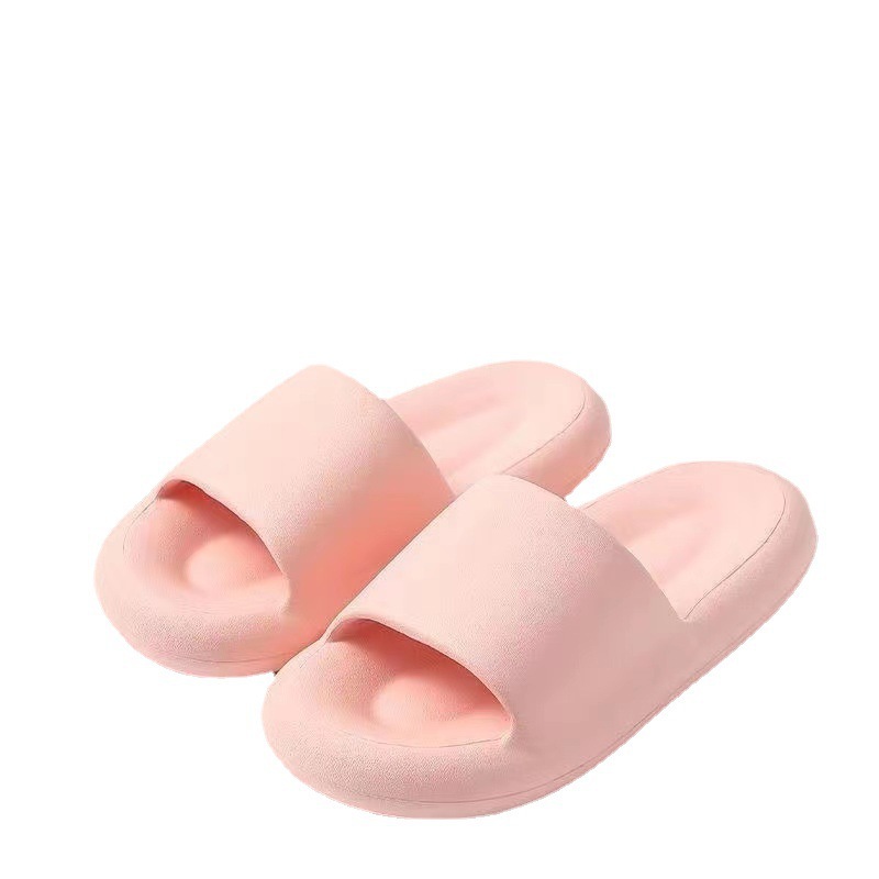 Stomp Feeling Thick Bottom Slippers Women's Summer Home Indoor Bathroom Non-Slip Household Couple's Sandals and Slippers Men's Fashionable Outer Wear