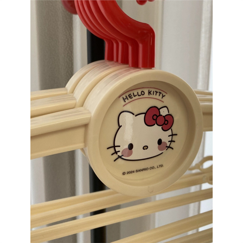 HelloKitty Clothes Hanger Melody Clothes Hanger Hello Kitty Clothes Hanger Non-slip Cute Dormitory Drying Rack