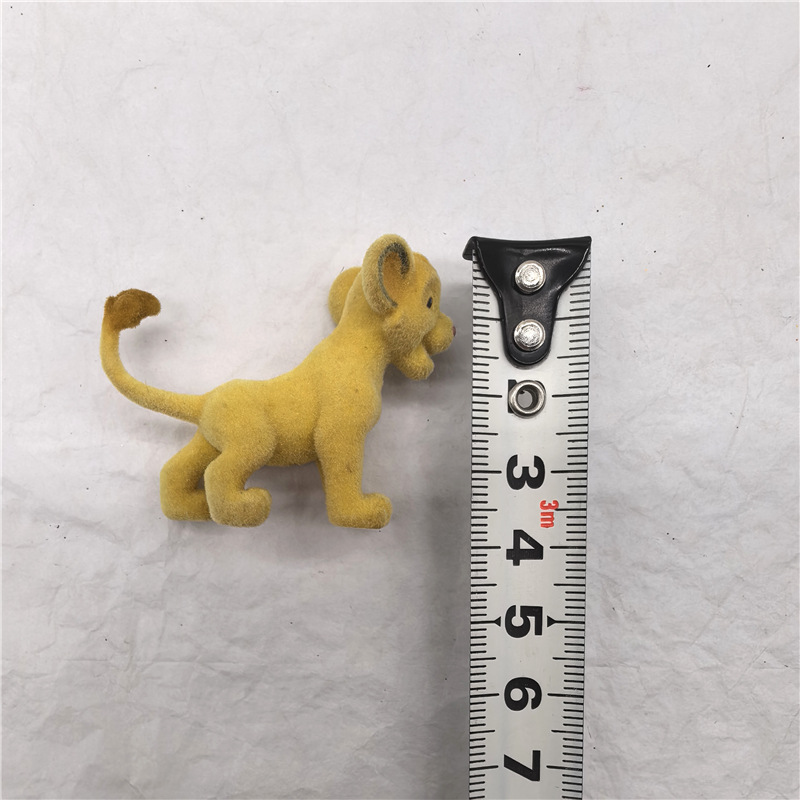 Foreign Trade Bulk Cartoon Animated Lion King Simba Flocked Hand-made Toy Ornaments Young Flocked Simba