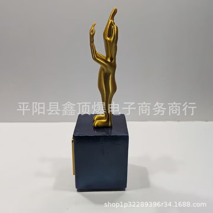 Cross-border New Product Middle Finger World Champion Trophy Middle Finger Trophy