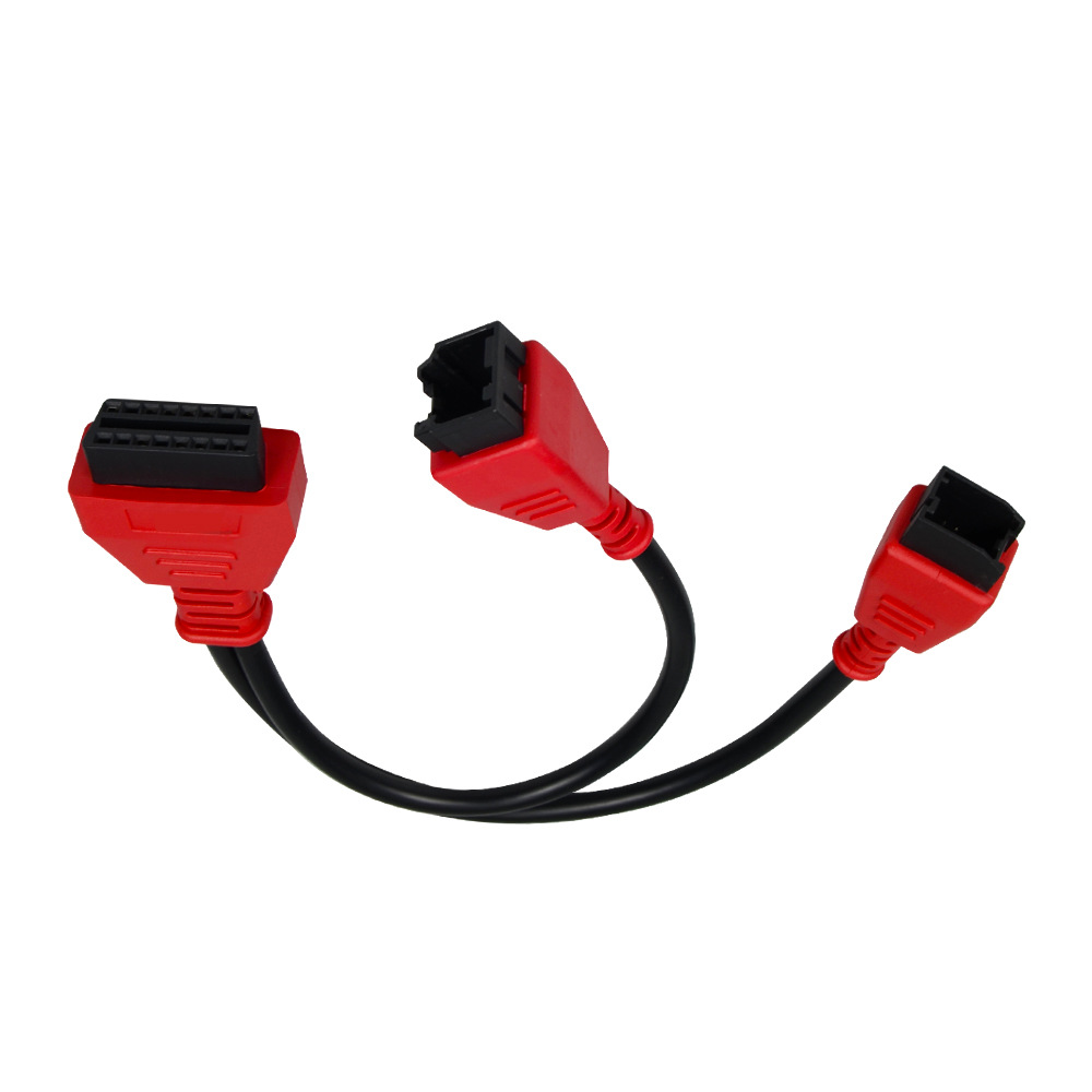 Obd Cable Adapter Cable Daotong Obd2 Straight Female to 12P+8P Connecting Cable Car Diagnostic Connector