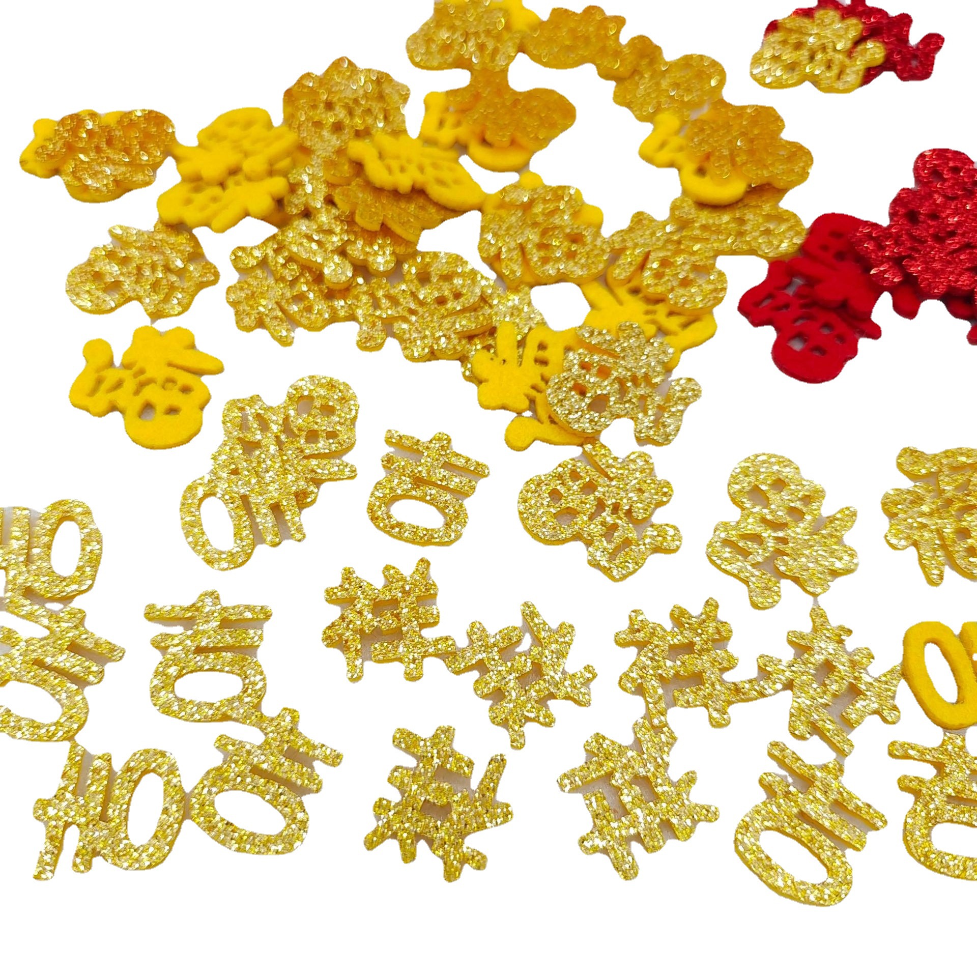 Fu word patch auspicious lucky word fairy font diy making hair accessories patch accessories in stock wholesale