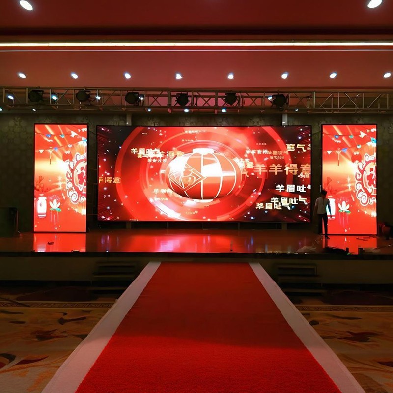 HD led stage rental screen outdoor wedding atmosphere performance P3.91LED full color mobile electronic display