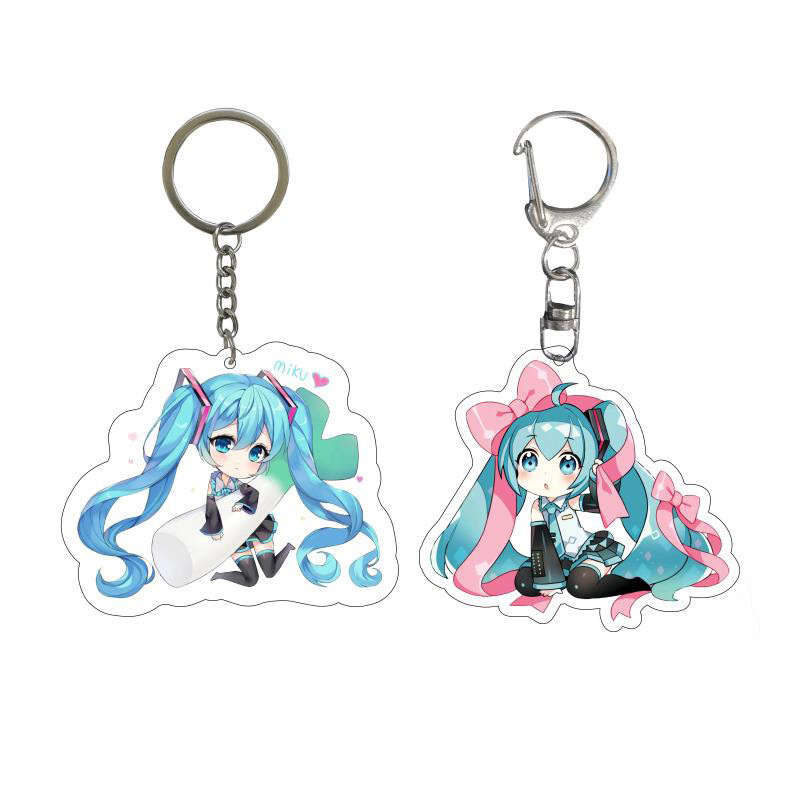 Acrylic Keychain Customization High Transparency Cartoon Animation Peripheral Gifts DIY Small Pendant Creative Keychain Customization