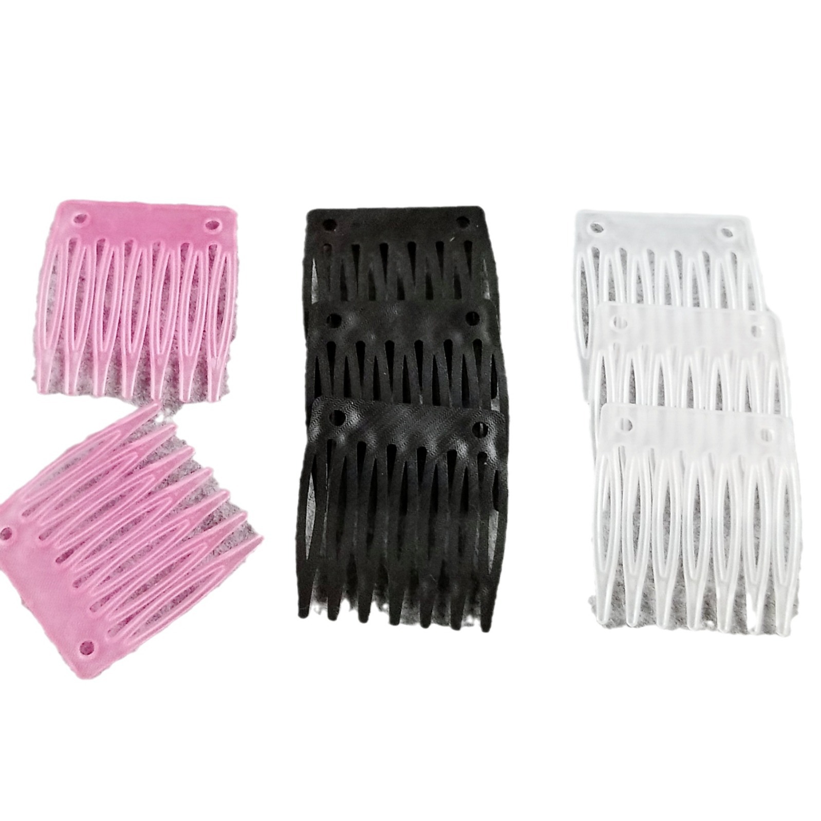 7 teeth double hole small plastic comb comb 3*3.5cm children's jewelry wedding wig accessories environmental protection