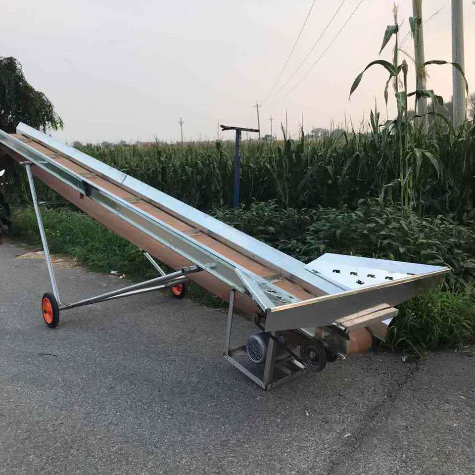 Corn Cob Conveyor, Cob Loading Machine, Stack Loading Machine, Warehouse Loading Machine, Unloading Machine, Household 220V Commercial 380V Conveyor Belt, Time-Saving and Labor-Saving