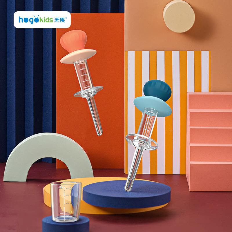 Fruit baby soft rubber products syringe feeder wholesale with scale measuring cup children's juice feeding 1 year old 2