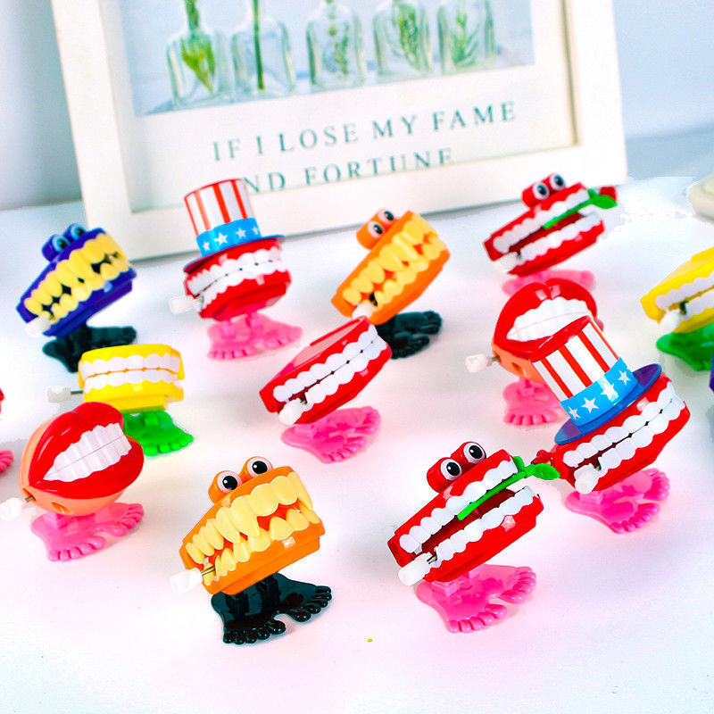 Chain with eyes jumping teeth Christmas gift cute childlike toy teeth dental gift