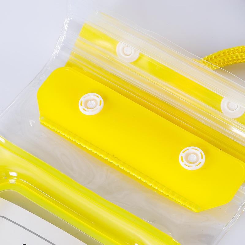 New Three-layer Sealed Velcro Mobile Phone Waterproof Bag Three-fold Airbag Inflatable Mobile Phone Waterproof Bag