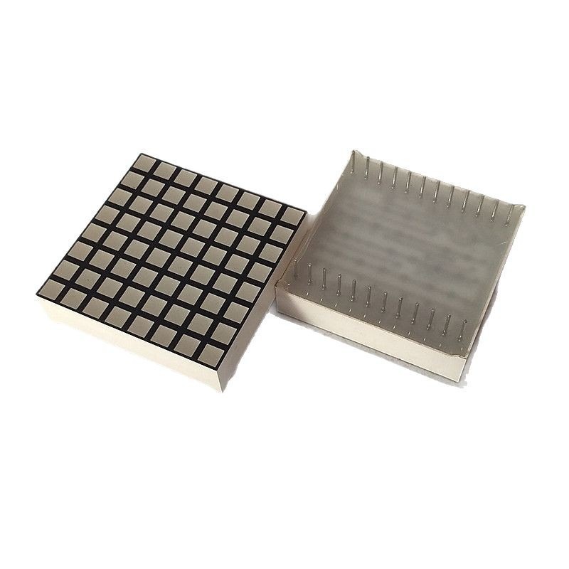 Factory Direct Sales Ф3Mm Square Module Single and Double Color Highlight Elevator Display Component Straight Plug-In 8*8Led Dot Matrix