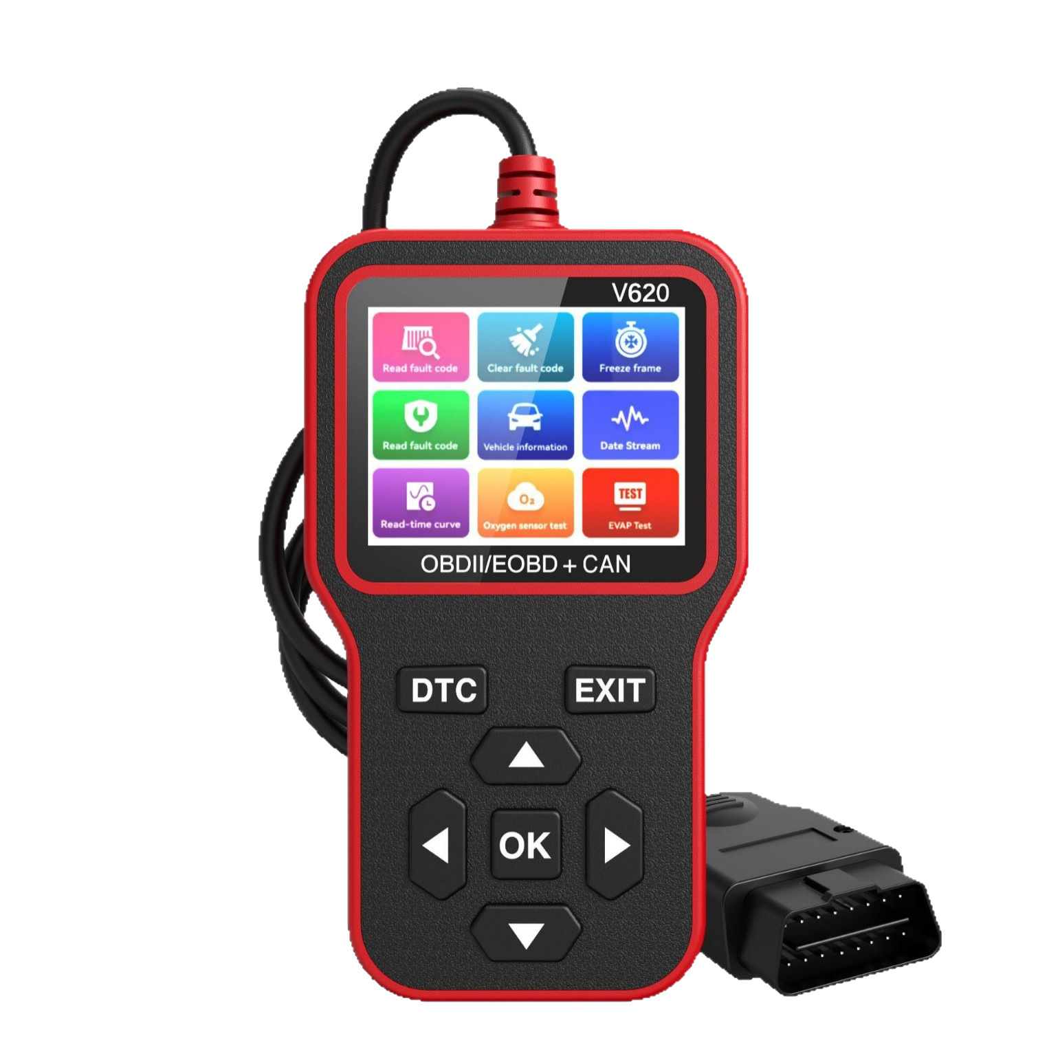 New Export Wholesale Handheld Multi-Functional Car Diagnostic Instrument Code Reading Card V620 2.8 Large Color Screen Hot Model Wholesale