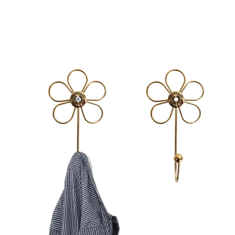 Clothing Store Iron Flower Hook Wall New Creative Coat Hook Curtain Iron Hook Wall Hook Clothes Hook