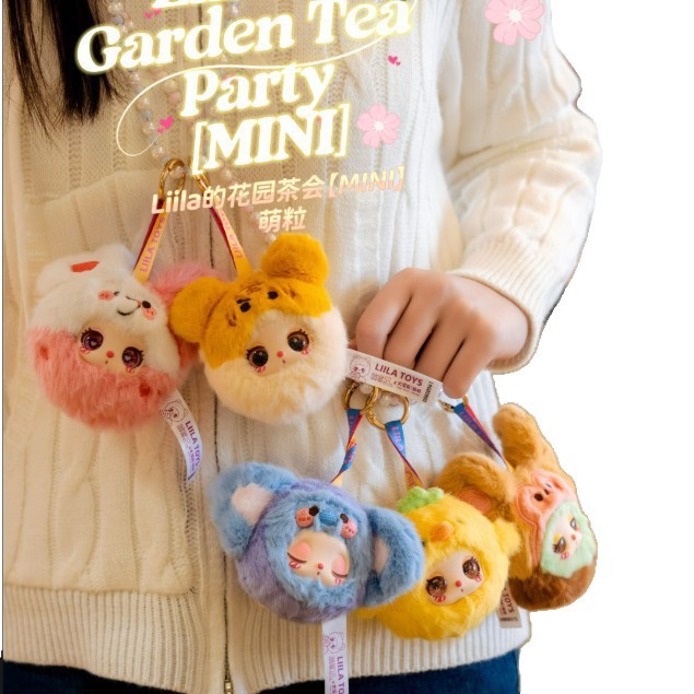In-Stock Bubble Mart Baby Three Lila Garden Tea Party Blind Box Trendy Plush Live Sale