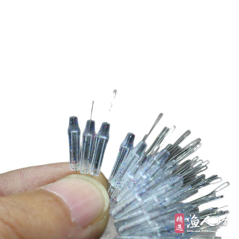 Fishermen's Square Knottless Main Line Casing Eight-character Ring Anti-wrapping Bean Anti-wrapping Casing Lined High Transparent Spot Scattered 100 Grain