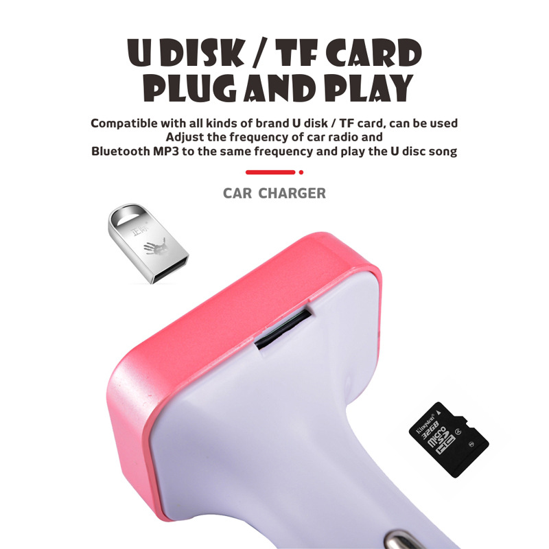 B2 is suitable for Apple Samsung Xiaomi Huawei Mobile Phone Fast Charging Car Charger Bluetooth Receiver Distribution Parts