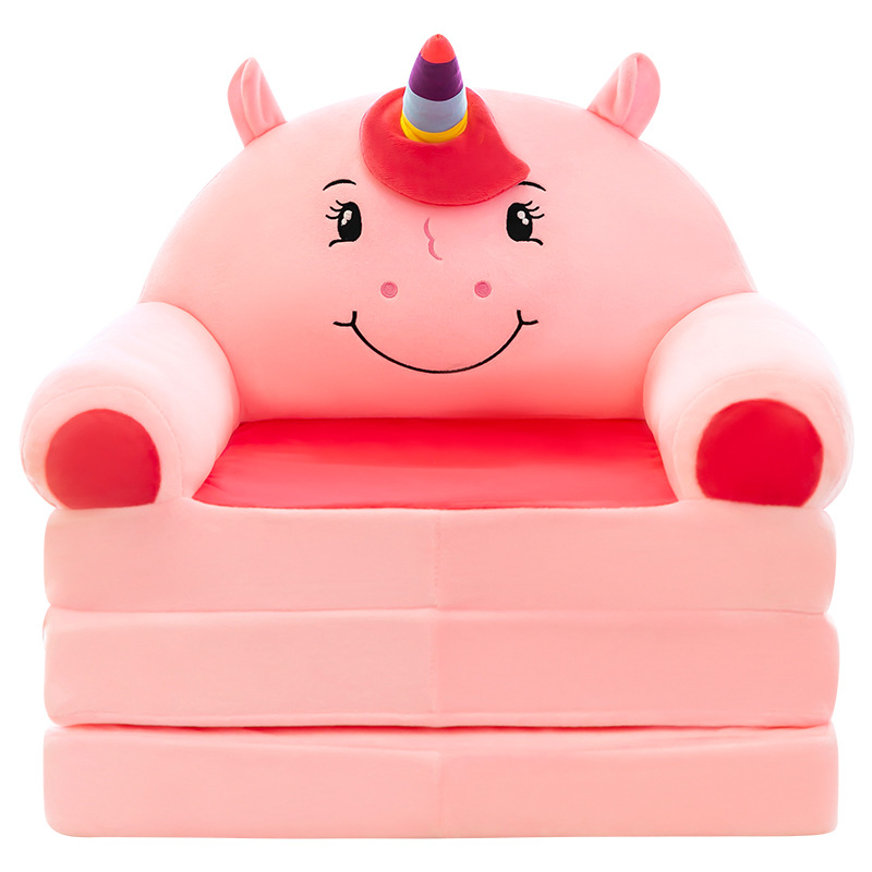 Wholesale Children's Folding Sofa Kindergarten Baby Seat Stool Lazy Lying Sleeping Sofa Removable and Washable for Hair