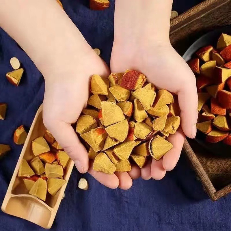 Authentic Huazhou Orange Red Aged Eight Immortals Fruit Refreshing Licorice Tangerine Peel Pomelo Ginseng Refreshing Ginseng Fruit 250g Canned Bag