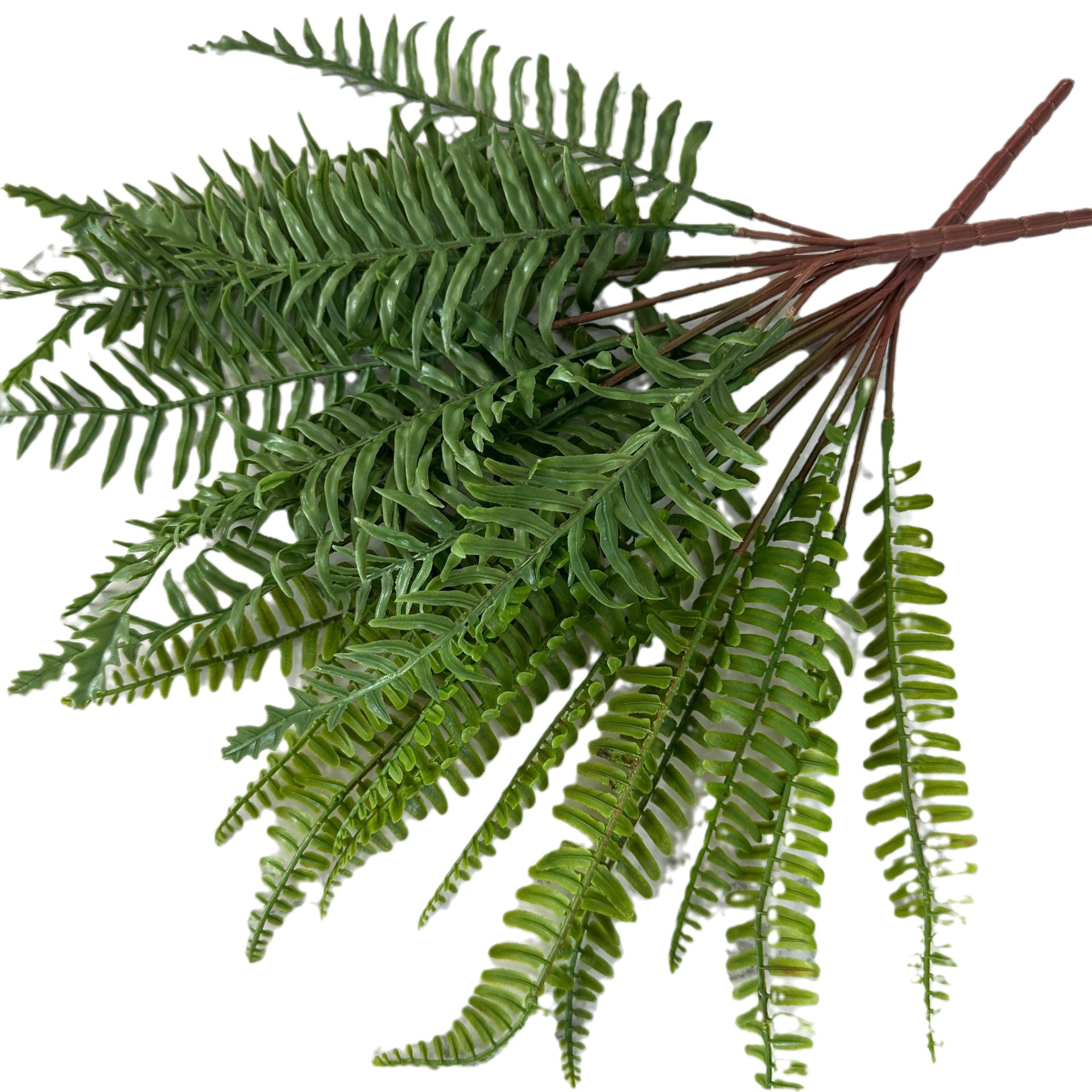 Simulated 13-Pronged Soft Rubber Fern Leaf Home Decoration Fern Simulated Plant Wall Flower Arrangement Accessories Photography Props