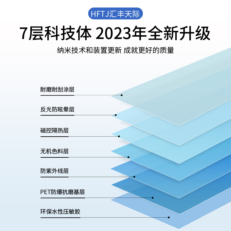 Glass Sticker Heat Insulation Film Peep-proof Sunscreen Window Film UV-proof Shading Balcony Office One-way Perspective Film