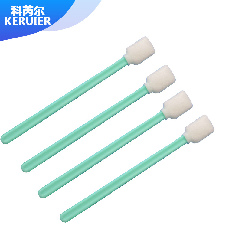 Industrial dust-free cotton swab cloth head sponge head wiping stick photo printing inkjet printer nozzle cleaning stick flat head ink brush