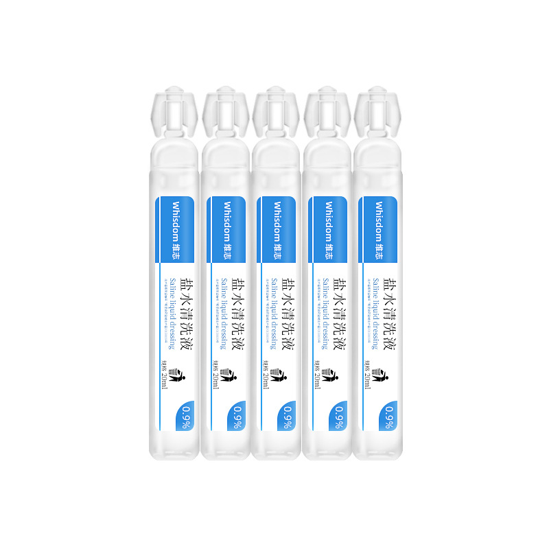 Wholesale 0.9 Saline Medical Small Tube for Facial Application Sodium Chloride Non-Ok Lens Mouthwash Nasal Wash Anti-Allergy