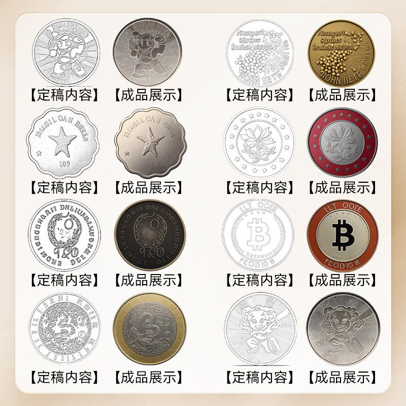 Game Coin Game Console Coin Blank Stainless Steel Metal Token Light Board Smooth Video Game City Hardproof Customized