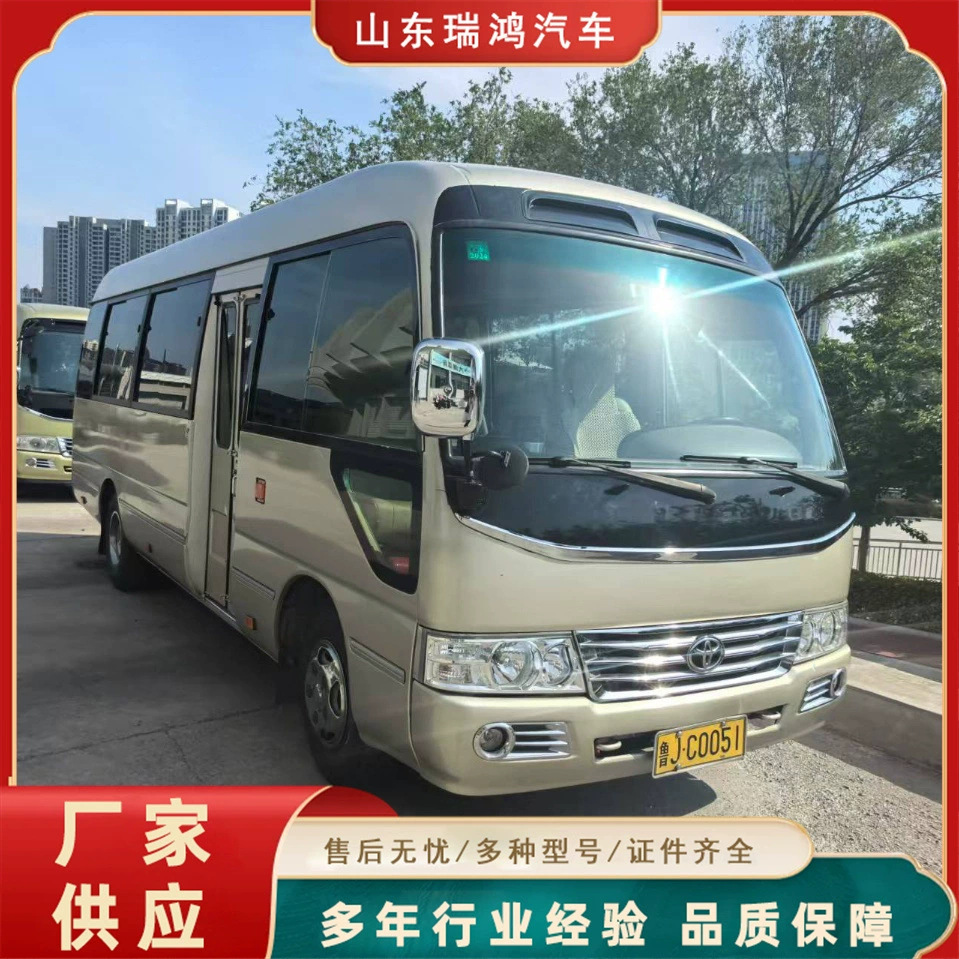Export Passenger Bus 21-31 Seats Imitation Coaster Commuter Bus Peony Brand Non-Operating Business Bus