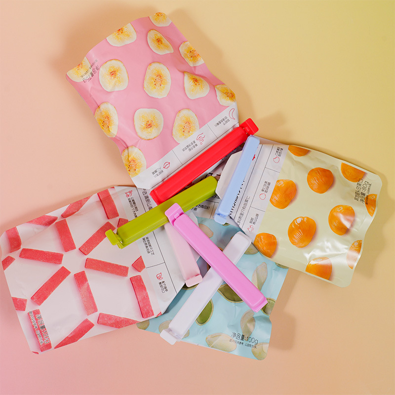 Cross-Border Food Sealing Clip Sealing Clip Tea Sealer Kitchen Food Bag Sealer Wholesale Customization