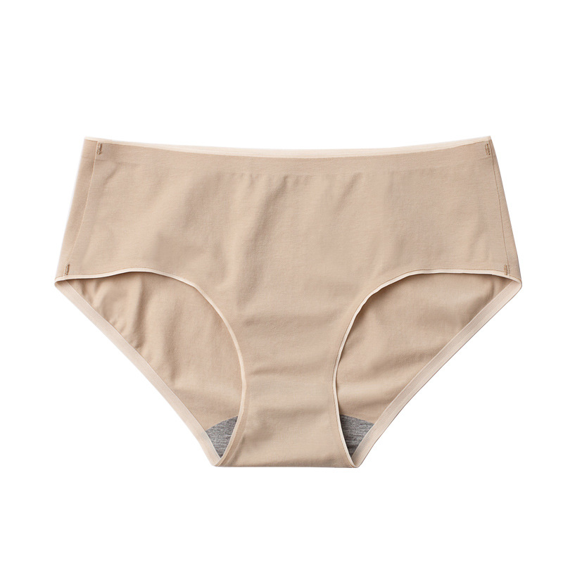 Long-staple cotton women's underwear cotton seamless women's briefs graphene breathable and comfortable solid color pants