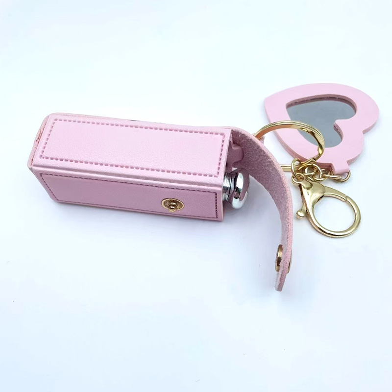 Manufacturer Customized New Pu Leather Portable Jewelry Lipstick Cosmetics Bag with Free High-End Ins Style Printed Logo
