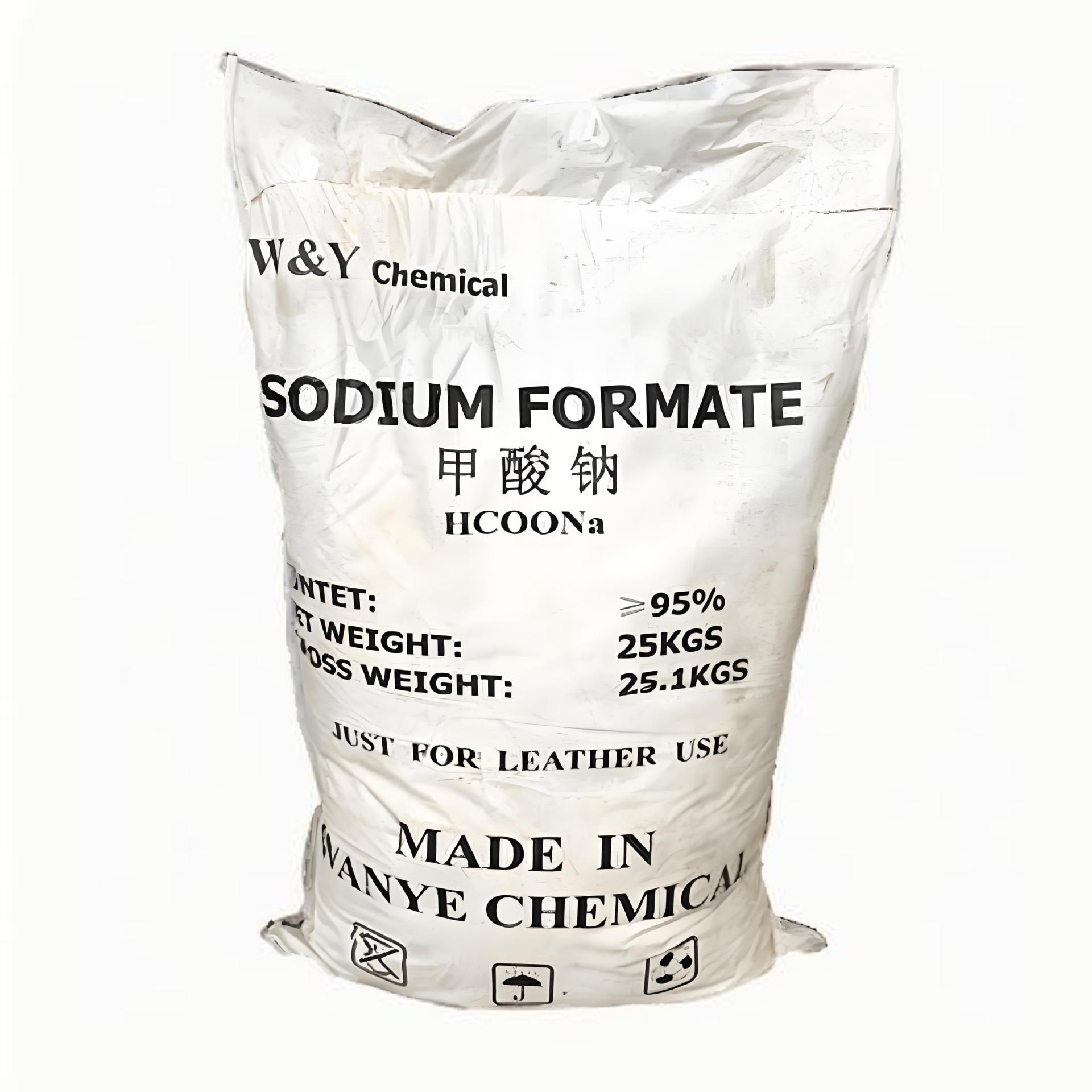 【】Sodium Formate (Formic Acid Sodium) Anwei 98% Quality Assurance 25kg /Pack Sodium Formate Premium Quality Product