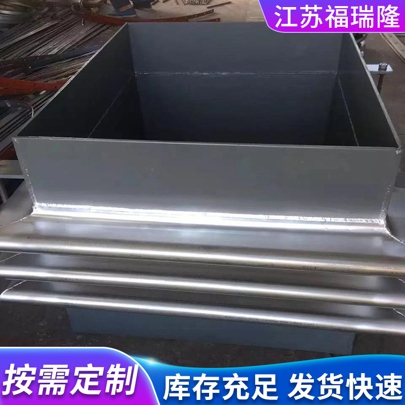 All stainless steel square rectangular metal compensator flue air duct high temperature flange welding metal corrugated compensator