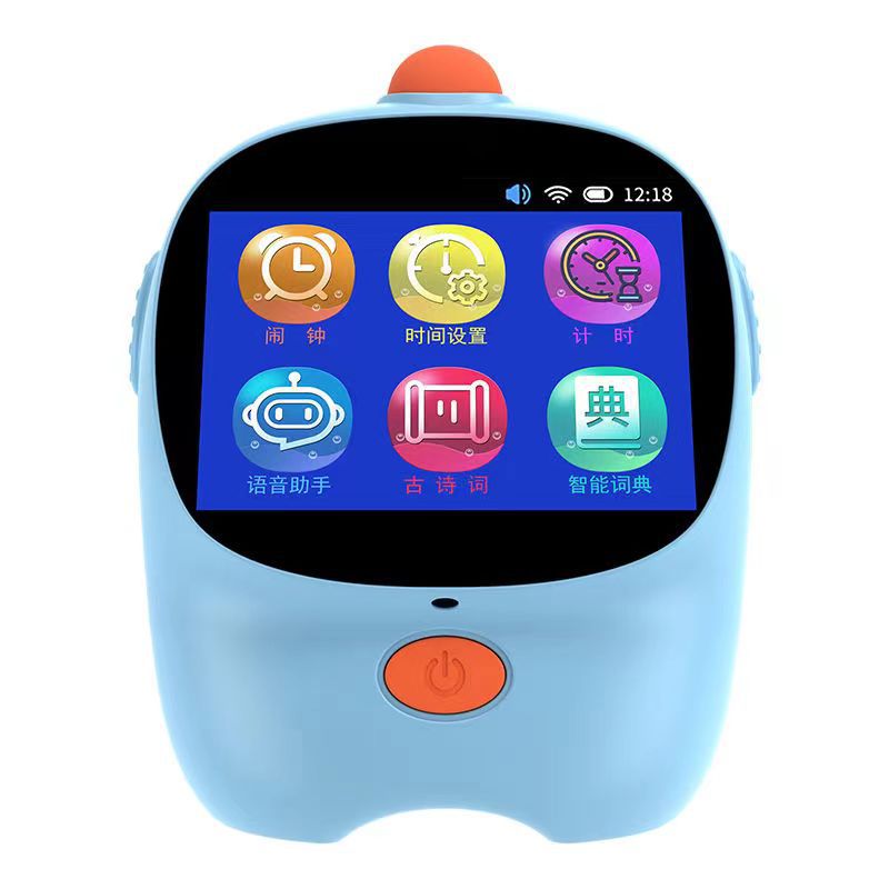 Smart alarm clock AI voice assistant timing small alarm clock time manager to coax sleep storytelling machine robot