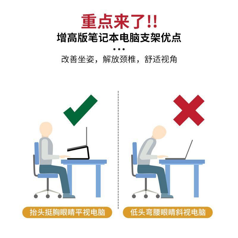 Cross-border new laptop stand double-layer vertical cooling desktop full metal thickened computer support rack