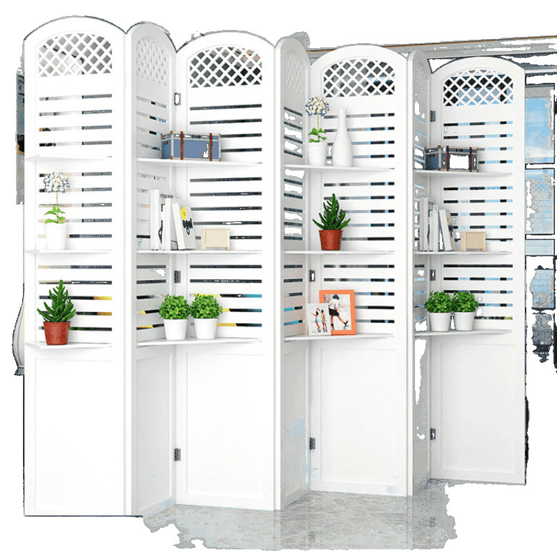 European-Style Screen Partition Wall for Living Room, Simple Modern Bedroom Folding Mobile Divider, Beauty Salon Decoration, Room Entrance