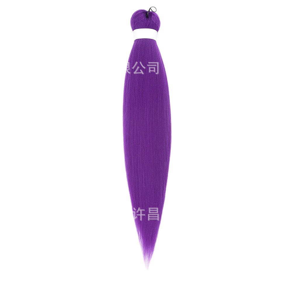 Low temperature flame retardant fluffy pull block large BRAID low temperature styling wig wholesale 26 inch 90Gez BRAID hair