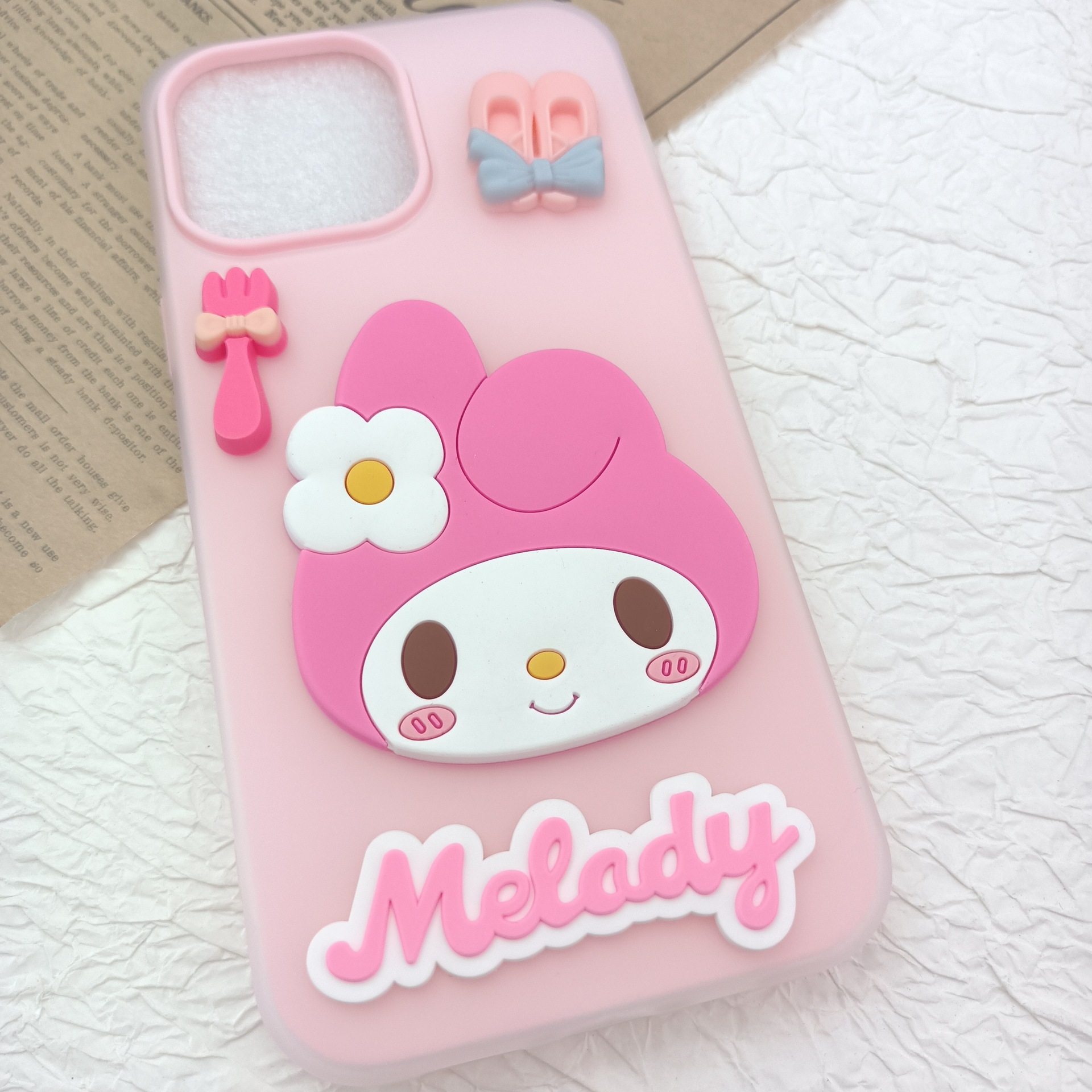 Soft Silicone Cartoon Patch Decoration Melody DIY Refrigerator Magnet Slippers Water Cup Accessories Mobile Phone Case Jewelry