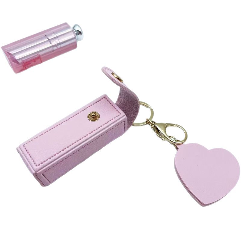 Manufacturer Customized New Pu Leather Portable Jewelry Lipstick Cosmetics Bag with Free High-End Ins Style Printed Logo