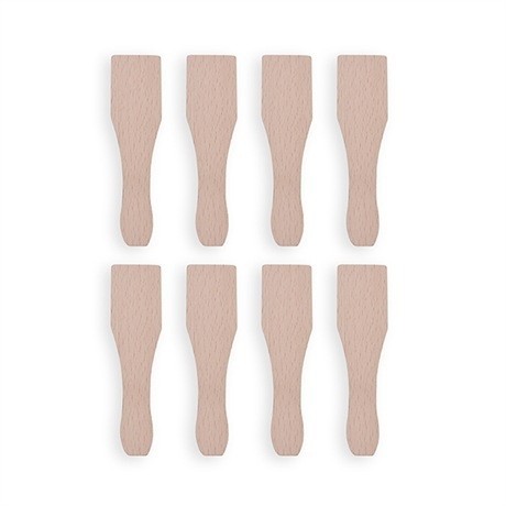 Лопатка для барбекю из нержавеющей стали, маленькая деревянная лопатка, противень для выпечки, мини-скребок из бука, электрическая форма для кексов