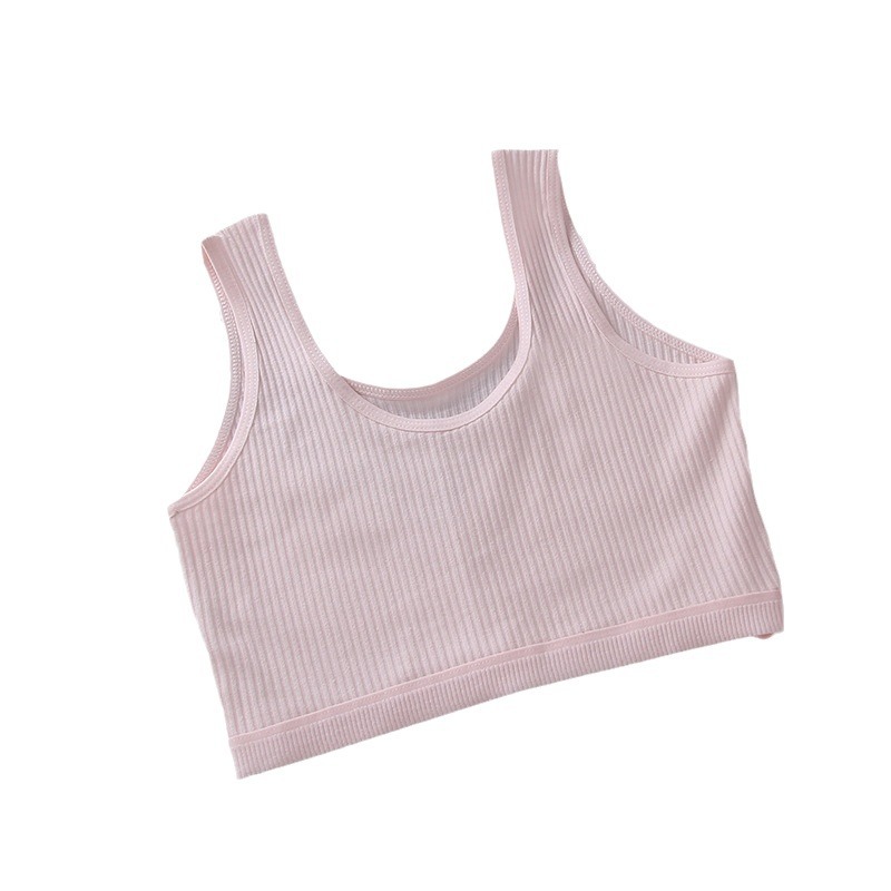 [in stock and fast delivery] double-layer girls long vest 8-15 years old girls cotton primary school junior high school development underwear