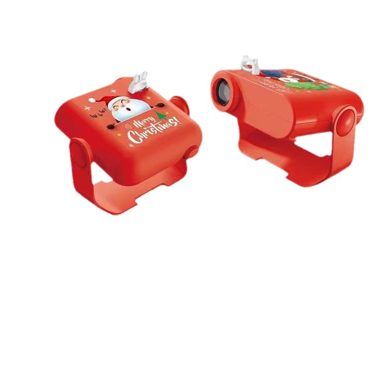 Children's Cartoon Projection Flashlight Sound and Light Cake Toy Luminous Crystal Electric Projector Kindergarten Gift Wholesale